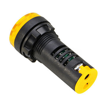 Machifit AC 220V 22mm Flash Buzzer Indicator Light Signal Lamp Yellow