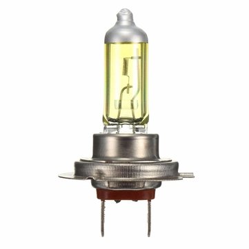 Pair 55W 12V H7 Amber Xenon Headlight High Beam Halogen Light Lamp Bulbs