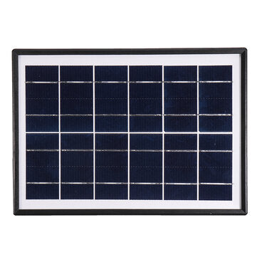Solar Panel Portable Power Bank Outdoor Camping Phone Charger with 5-in-1 USB Cable