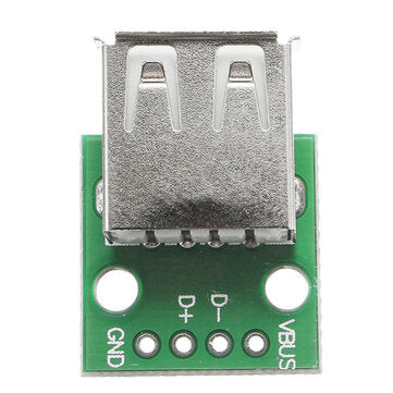 USB 2.0 Female Head Socket To DIP 2.54mm Pin 4P Adapter Board