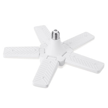 300W E27 Deformable LED Garage Light Bulb Foldable 5 Blade Ceiling Lamp Workshop Supermarket Lightin