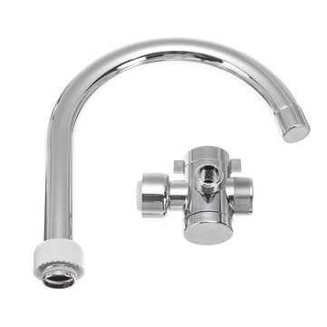 3000W Temperature Display Instant Hot Water Tap Faucet with Three Way Connector and Shower Head