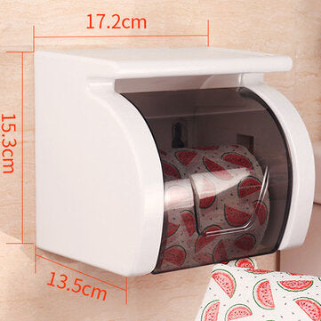 Honana Plastic Toilet Bathroom Tissue Paper Box Punch off Waterproof Paper Holders wit... (STYLE: 2)