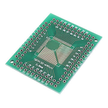 5pcs QFP TQFP LQFP FQFP 32 44 64 80 100 LQF SMD Turn To DIP Adapter PCB Board Converter Plate 0.5/0.