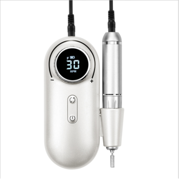 Nail Polisher Nail Remover Small Rechargeable Ceramic Head Portable Manicure Device (COLOR.: WHITE)
