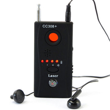 Wireless RF Signal Detector CC308 Multi Function Camera Bug GSM Alarm System WiFi GPS Laser 1MHz-6.5