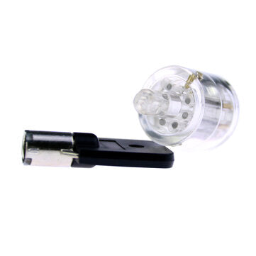 7 Pin Plum Lock Cylinder Transparent Tubular Lock Visible Pick Cutaway Practice View Padlock Trainin
