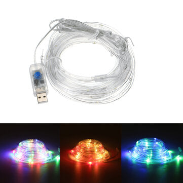 8 Modes 7M/12M 50LED/100LED USB/Battery Powered Stripe Party Light... (LENGTH: 12M | TYPE: USBPOWER)