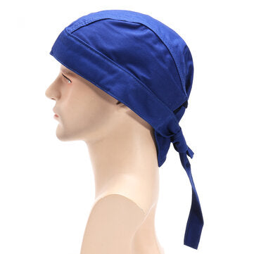 Welding Welder Protective Hat Cap Scarf Welders Flame Retardant Cotton Bandana
