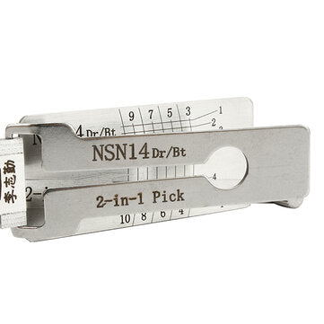 DANIU NSN14 Dr/Bt 2 in 1 Car Door Lock Pick Decoder Unlock Tool  Locksmith Tools