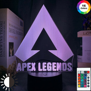 Apex Legends LOGO Night Light Led Color Changing Light for Game Room Decor Id... (TYPE: 7COLORTOUCH)