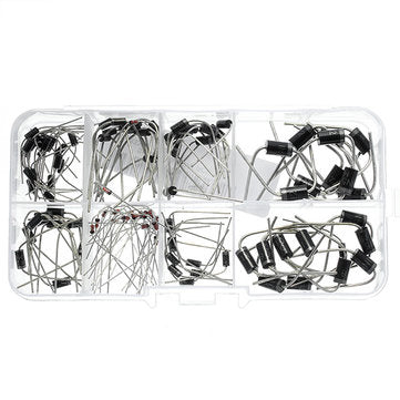 100 Pcs Diodes Kit Rectifier Schottky 1N4007 1N4148  1N5817 1N5408 1N5822 1N5399 FR107 FR207 In Comp