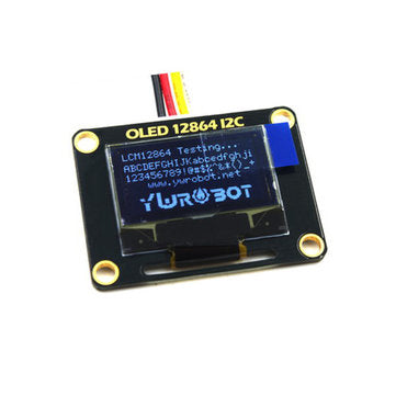 0.96 Inch White OLED Display Module IIC I2C Board Geekcreit for Arduino - products that work with of