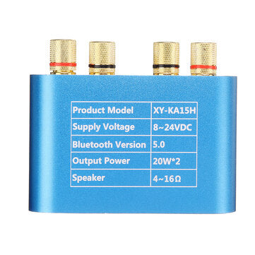 XY-KA15H 20W+20W Stereo bluetooth 5.0 + AUX + U Disk + Sound Card Power Amplifier Board  Speaker Aud