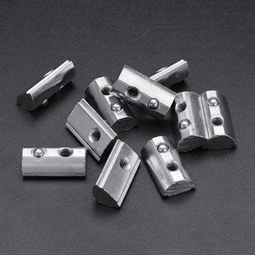 Machifit 10pcs 30M4 Spring Nut for 2020 Aluminum Profile Round Roll T Slot Elastic Nut