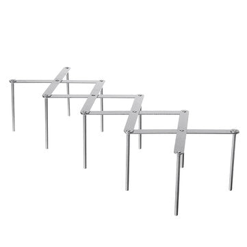 Stainless Steel Kitchen Storage Rack Adjustable Retractable Kitchen Pan Pot Organizer