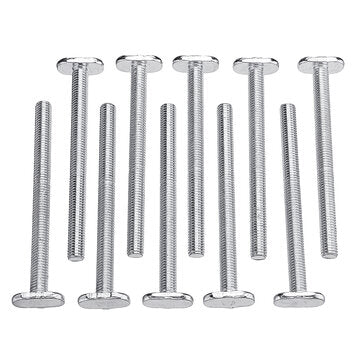 Drillpro 20pcs M8x100mm T-Nut Sliding Screws For 30 Series Miter Track T-Slot Woodworking Tool