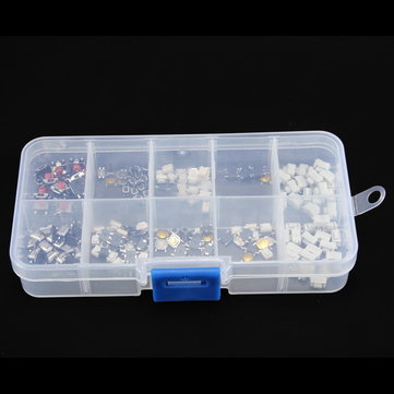 Excellway PB01 250Pcs 10 Types Tactile Push Button Touch Switch Remote Keys