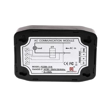PEACEFAIR Single Phase RS485 Port Modbus Smart Digital Electric Energy Meter AC 100A Voltage Current