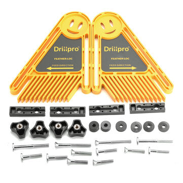 Drillpro Multi-purpose Double Feather Board for Router Table Saws Miter Gauge Slot