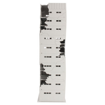 Scale 1/144 White Battle Corner Ruined Building Model Building For Home Decoration