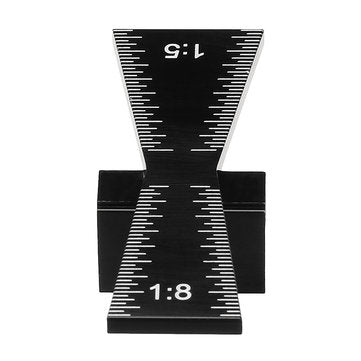 Drillpro Dovetail Marker Scriber with Scale Dovetail Template Woodworking Joint Gauge Hole Locator