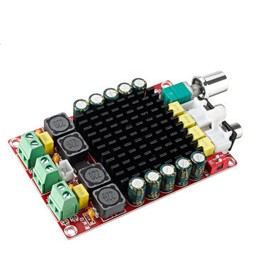 XH-A101 High Power Digital Power Amplifier Board TDA7498 with Shell and Fan 2*100W Power Supply DC9-