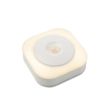 Portable LED PIR Motion Sensor Cabinet Night Light USB Rechargeable for Wardr... (COLOR.: WARMWHITE)