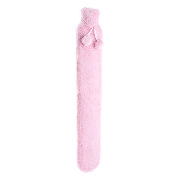 74x14cm Hot Water Bottles Large Long Area Warm Relaxing Heat with Removable Cover (COLOR1: PINK)