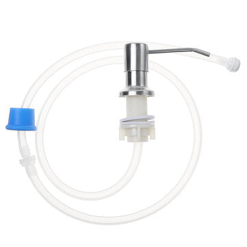 Soap Dispenser for Kitchen Sink & Extension Tube Kit Tube Chrome Liquid Soap Pump Head  For Bathroom