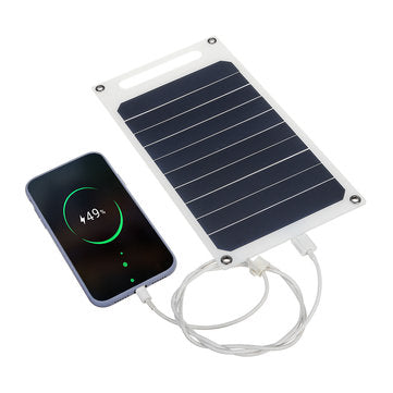 6V 10W 1.7A Portable Monocrystalline Solar Panel Slim & Light USB Charger Charging Power Bank Pad