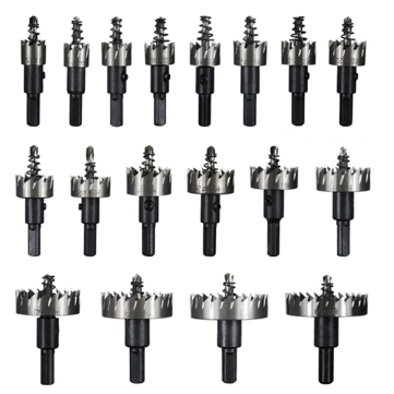 Drillpro 15-53mm Hole Sawtooth HSS Drill Bit Hole Saw Cutter for Stainless Steel Met... (SIZE: 53MM)