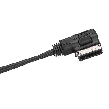 AMI MDI Music to 3.5mm AUX Audio Cable with USB Charger Port For VW Audi A4 A6 A8 S4 S6 Q5 Q7