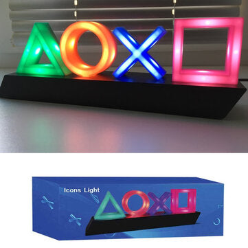 USB Neon Light Game Icon Lamp Voice Control Dimmable Bar Club KTV Wall Bar Atmosphere Decorative Com
