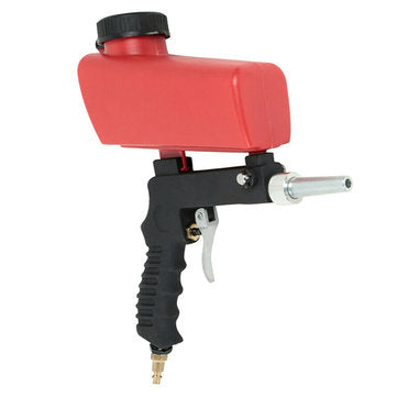 Upgrade Portable Sand Blast-er Media Blasting Nozzle G-un Removing Spot Rust Adjustable Sandblast Fl