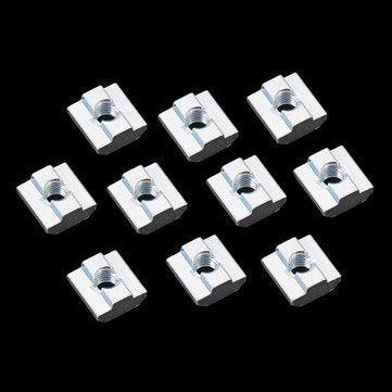 Machifit 20pcs M8 Zinc Plate Coated T Sliding Nut for 4040 Series Alumunium Profiles