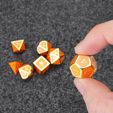 Solid Metal Heavy Dice Set Polyhedral Dices Role Playing Games Dice Gadget RPG
