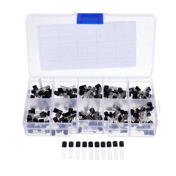 1000pcs 10 Values 100 Each TO-92 Transistor Assortment Assorted Kit BC327 BC337 BC517 BC547 BC548 BC