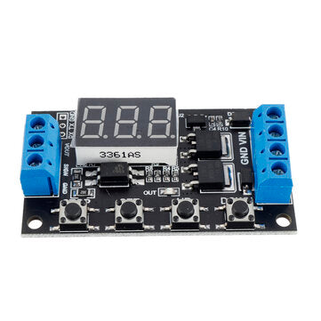 ZK-TD4 DC 5V 12V 24V Trigger Cycle Timer Delay Controller Module 15A 400W MOS Control Switch 16-Work