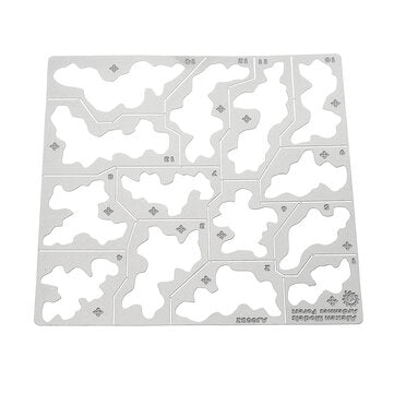 Stainless Steel 1/35 1/100 AJ0032 Spray Template Forest Camouflage Mould Tool