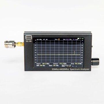 Third Generation GS-100  35MHz- 4400MHz Handheld Spectrum Analyzer with  4.3-inch TFT LCD (480*800)