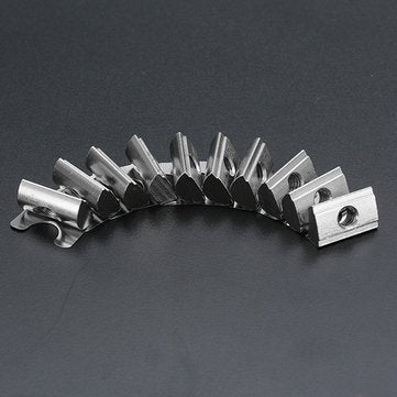 Machifit 10pcs 4040 M6 Shrapnel Nut Block Elastic Nut EU Standard for 4040 Aluminum Profile