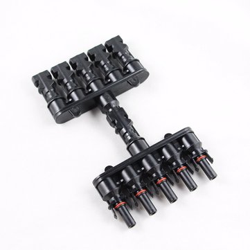 MC4T-A3  MC4 M/FM Solar Panel 5 to 1 T Branch 30A Solar Panel Connector Cable Coupler Combiner