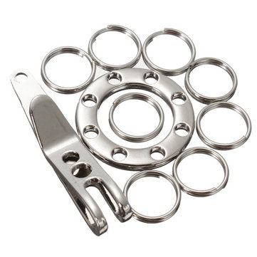 Stainless Steel Carabiner EDC Money Clip Keychian Tool