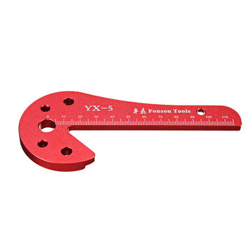 YX5 Woodworking Center Finder Scriber 45 Degree Angle Line Caliber Aluminum Alloy Aids Center Line M