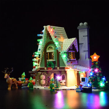 USB LED Light Lighting Kit For LEGO 10275 Elf Club House Christmas Bricks Toy