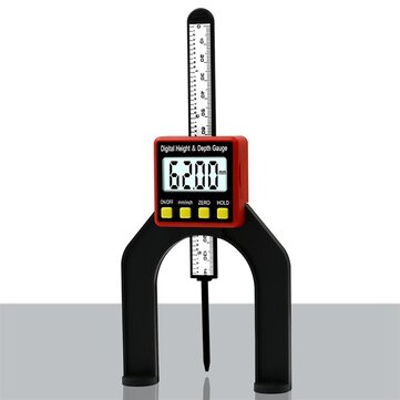 0-80MM LCD0.01MM Digital Height Depth Counting Depth Gauge Woodworking Depth Gauge Altimeter Woodwor