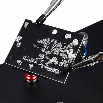 Universal 3 Flexible Arms Soldering Station Holder PCB Fixture Helping Hands with 4Pcs Magnetic Colu