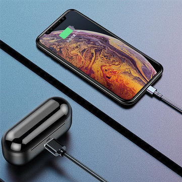 [bluetooth 5.0] F9 Mini Graphene Earphone True Wireless Digital Display Hi-Fi Headset Smart Touch Wa