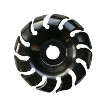 Drillpro Manganese Steel 90mm 12 Teeth Wood Carving Disc 22mm Bore Grinder Shaping Disc for 125 Angl